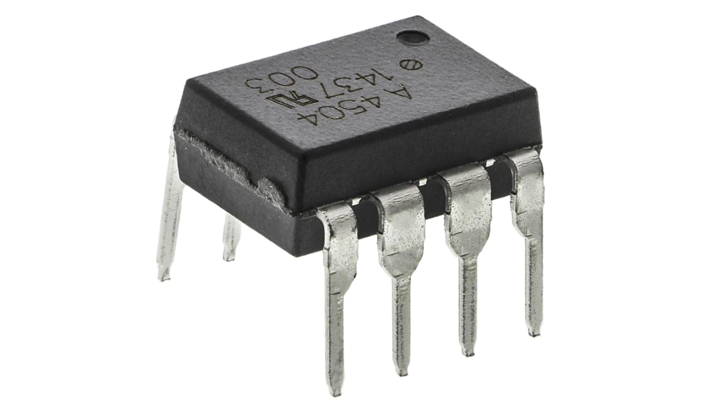 Broadcom, HCPL-4504-000E DC Input Transistor Output Optocoupler, Through Hole, 8-Pin PDIP