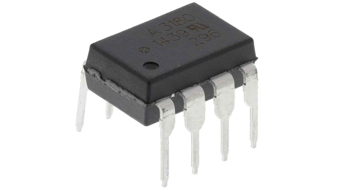 Transoptor HCPL-3180-000E z tranzystorem DC DIP 8 Broadcom