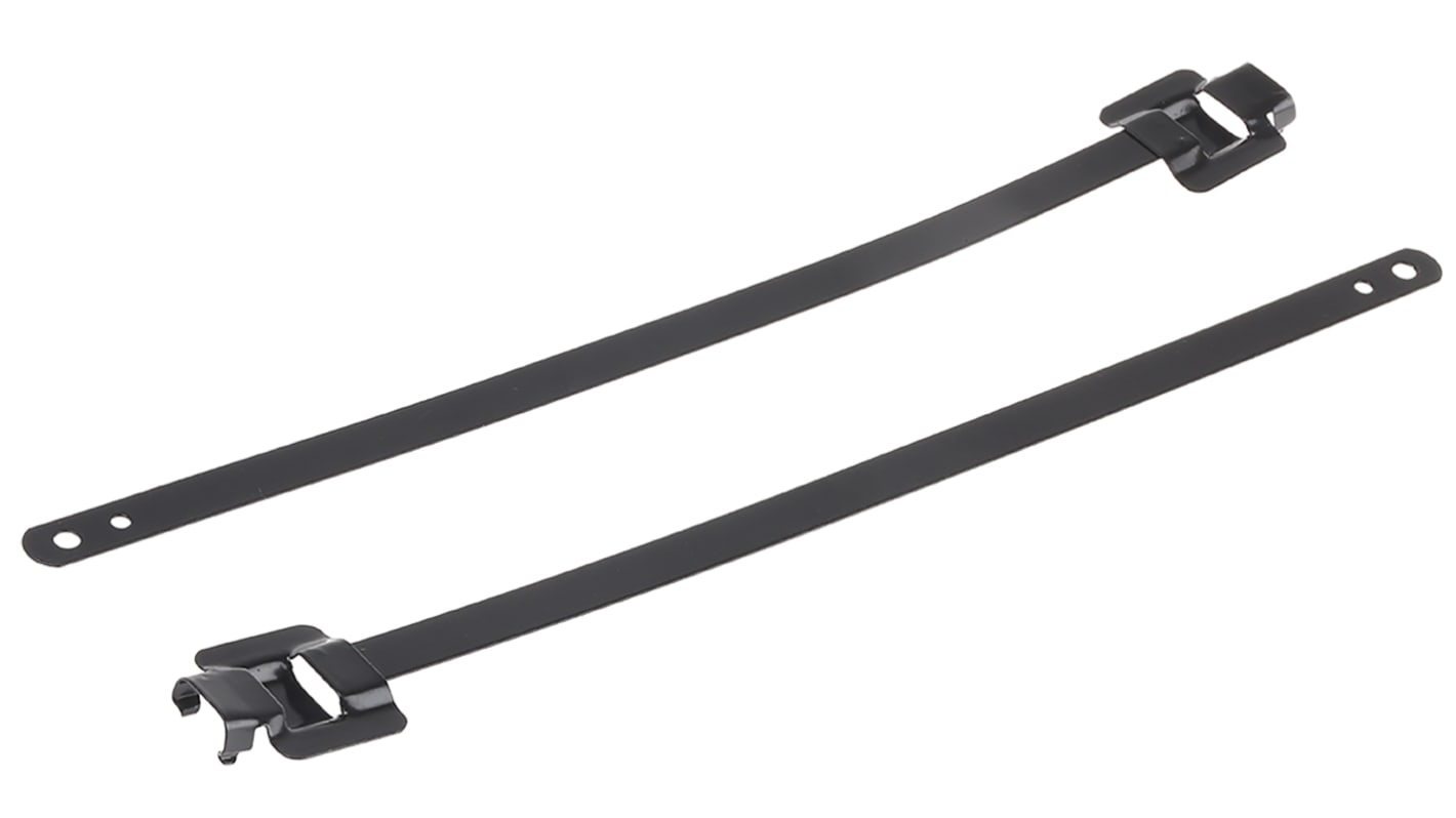 Kabelová vázací páska rozpojitelná 230mm 10 mm barva kovová Nerezová ocel 316 RS PRO