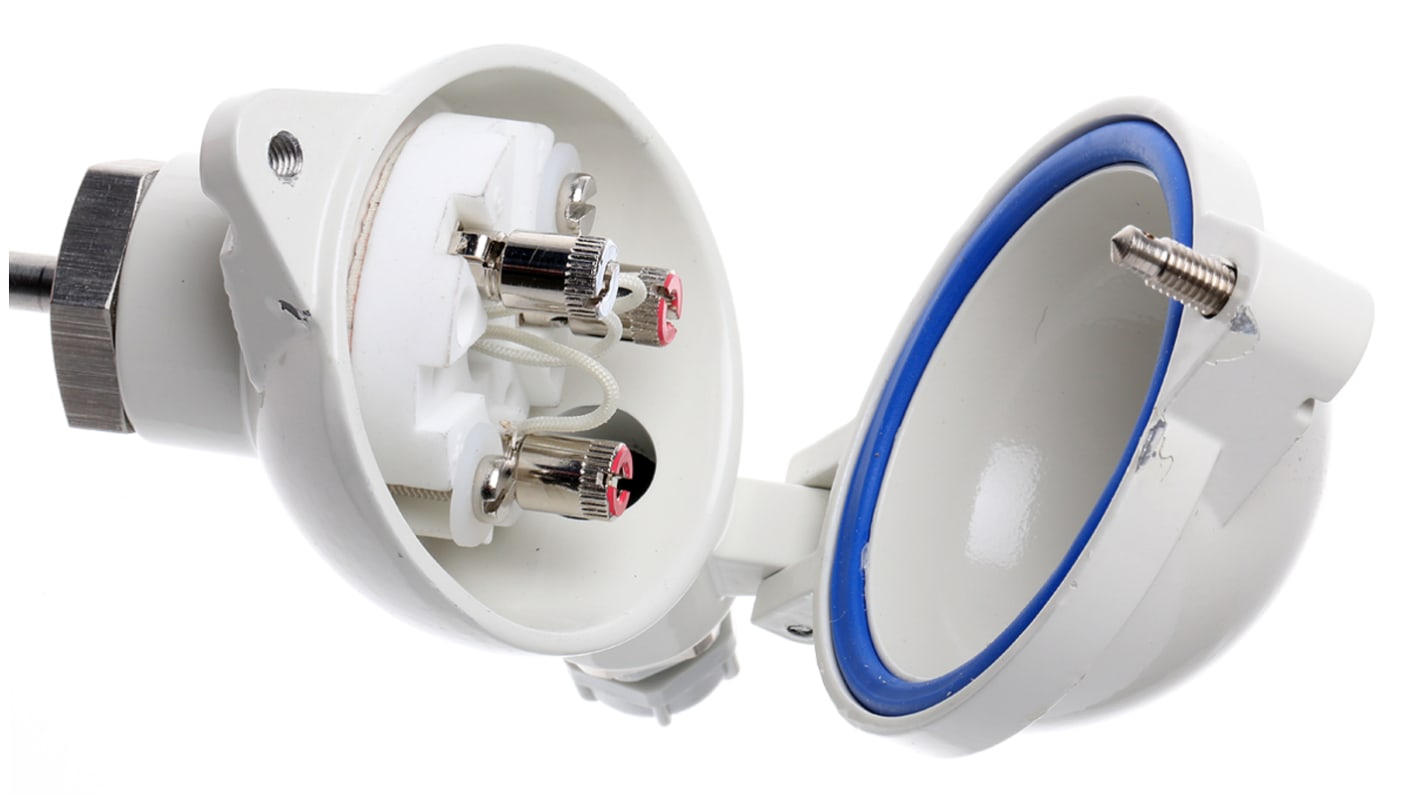 RS PRO PT100 RTD Sensor, 8mm Dia, 250mm Long, 3 Wire, 1/2 GCY, Classe B +250°C Max