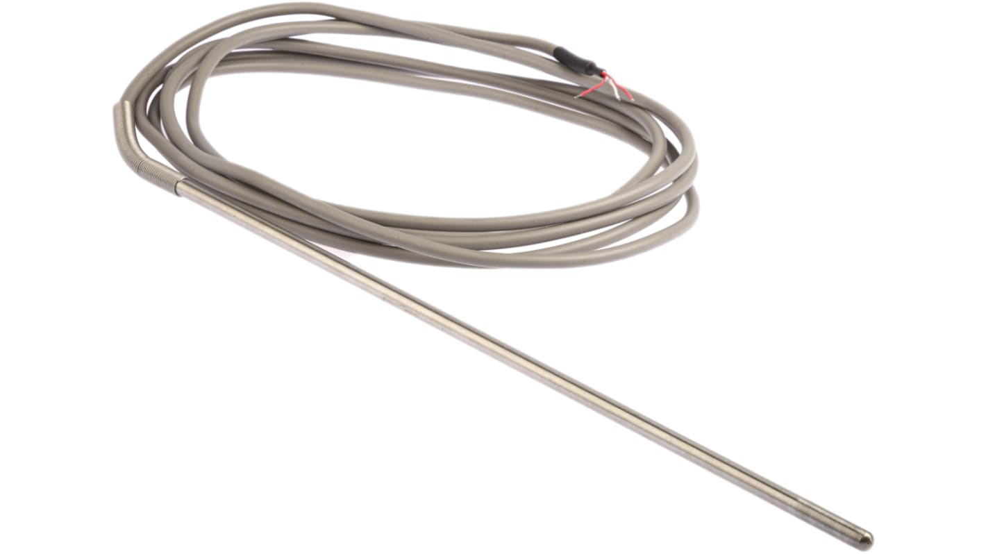 Correge PT100 RTD Sensor, 6mm Dia, 150mm Long, 3 Wire, Probe, Classe B +500°C Max