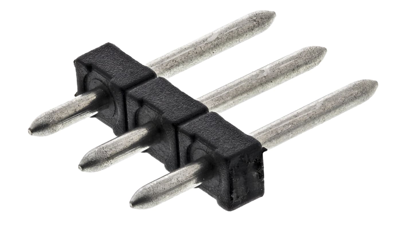Phoenix Contact, 3.5mm Pitch, PST 1.0/ 3-3.5, 3 Way, , Pluggable Terminal Block, Pin Header, Through Hole, Solder