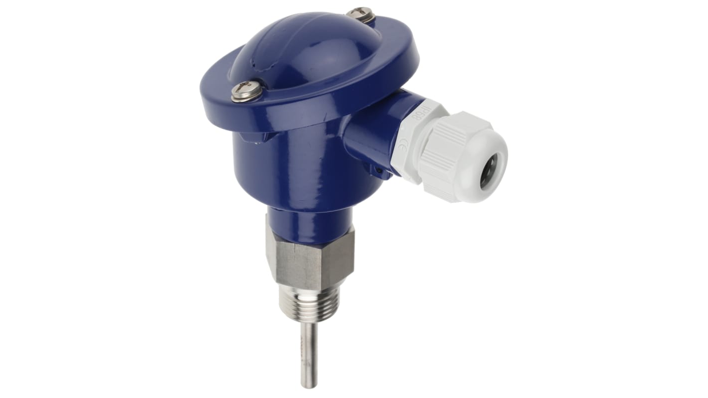 Jumo PT100 RTD Sensor, 6mm Dia, 50mm Long, 3 Wire, G1/2, Class B +400°C Max