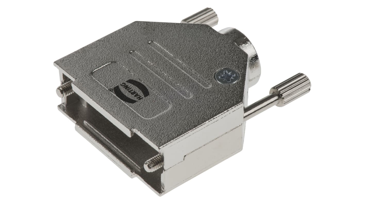 HARTING 15针D-Sub外壳, 金属壳体, 直向, A尺寸, 银色