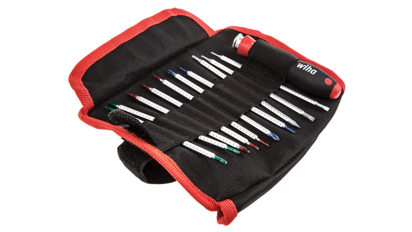Wiha Tools Slotted; Phillips; Torx; Hexagon; Ball End Hexagon Screwdriver Set, 11-Piece
