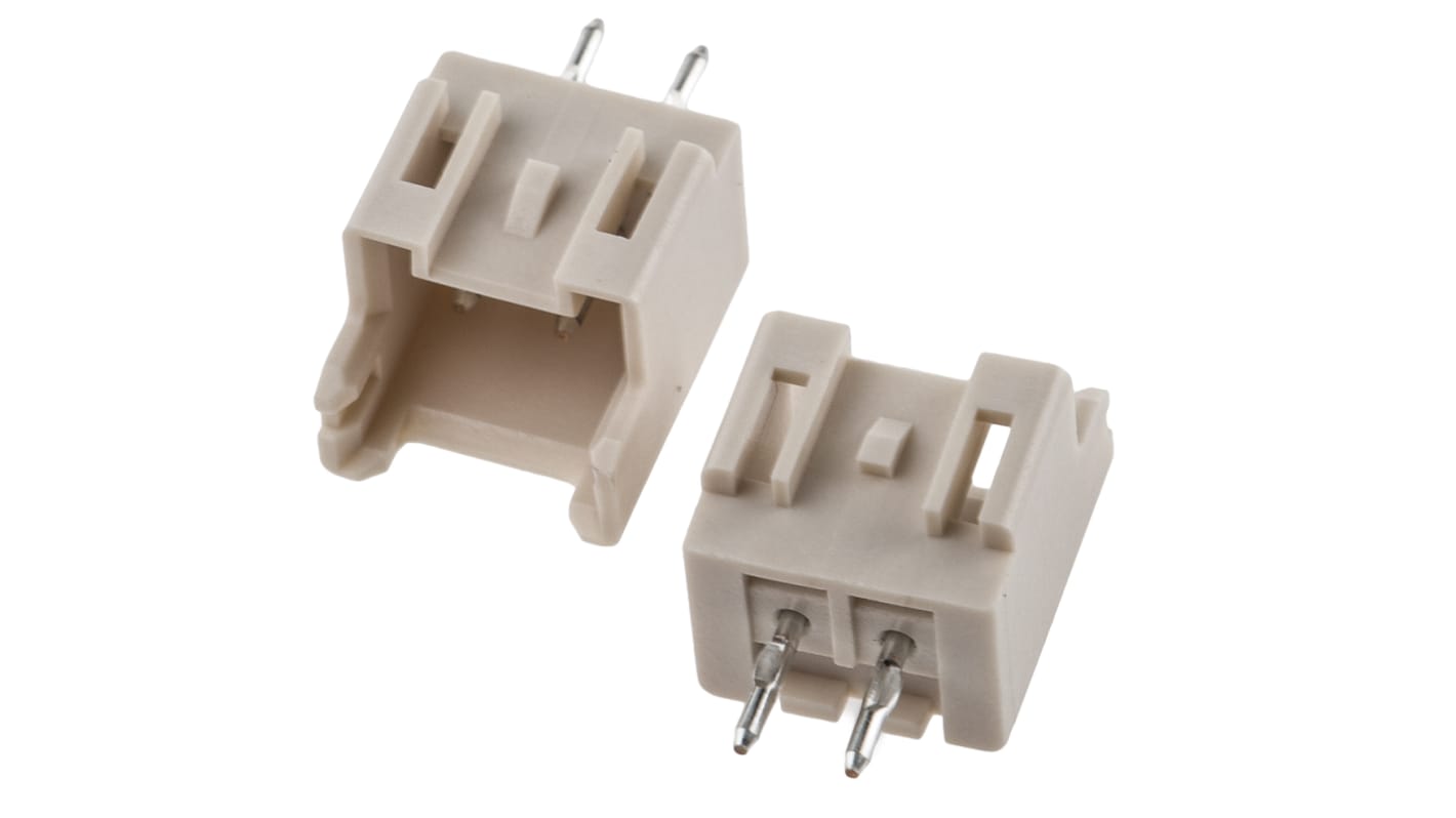 JST XA Series Straight Through Hole PCB Header, 2 Contact(s), 2.5mm Pitch, 1 Row(s), Shrouded