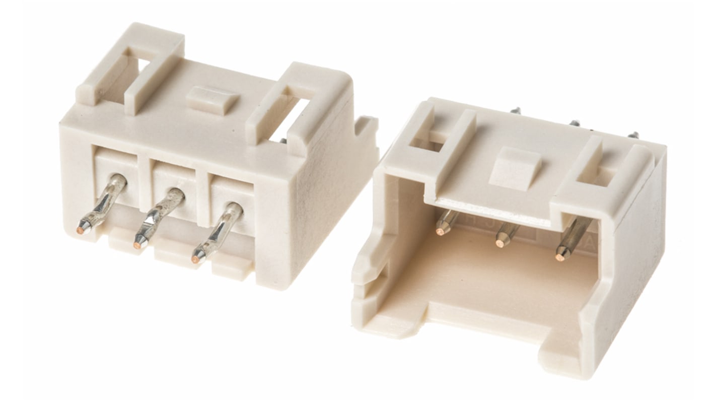 JST XA Series Straight Through Hole PCB Header, 3 Contact(s), 2.5mm Pitch, 1 Row(s), Shrouded