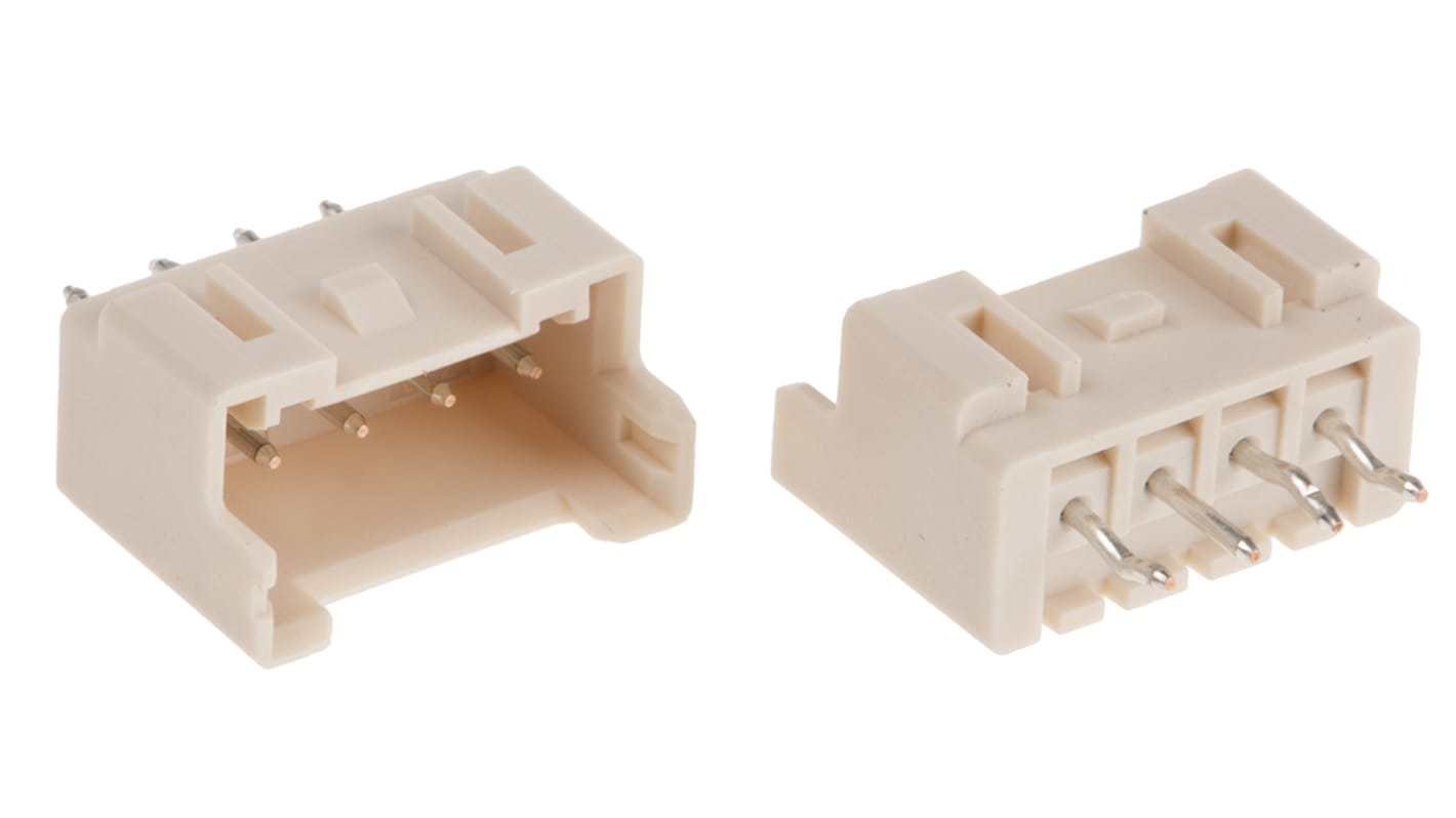 Wtyk PCB 4-pinowe raster: 2.5mm -rzędowe JST Przewlekany 3.0A 250.0 V.