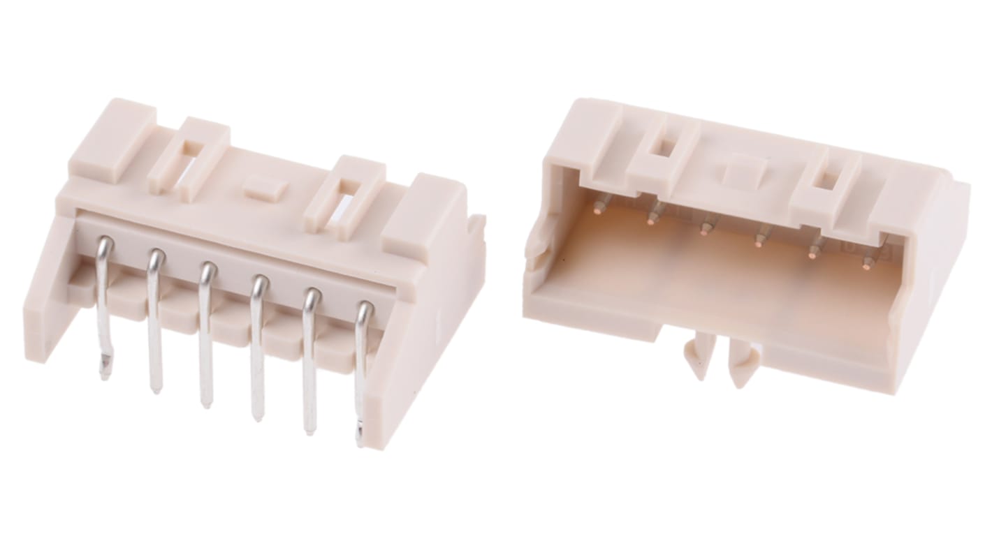 Wtyk PCB 6-pinowe raster: 2.5mm -rzędowe JST Przewlekany 3.0A 250.0 V.