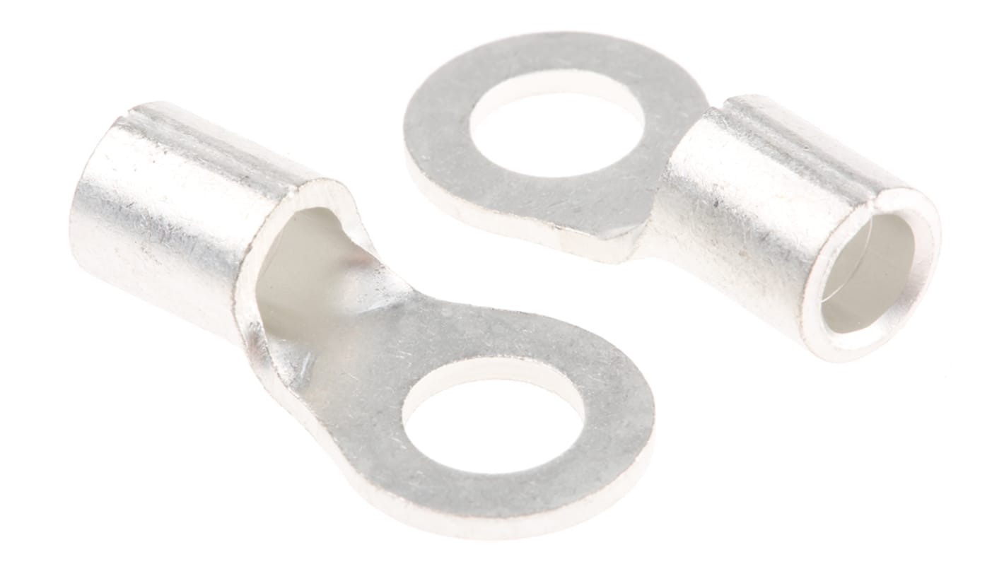 JST Uninsulated Ring Terminal, 6mm Stud Size, 6.6mm² to 10.5mm² Wire Size