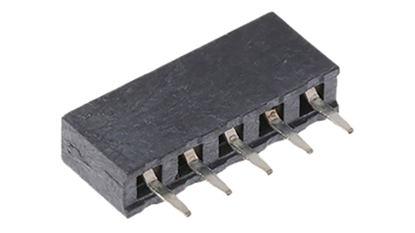 Gniazdo PCB 5 -pinowe raster: 2mm Listwa z gniazdami Proste Przewlekany