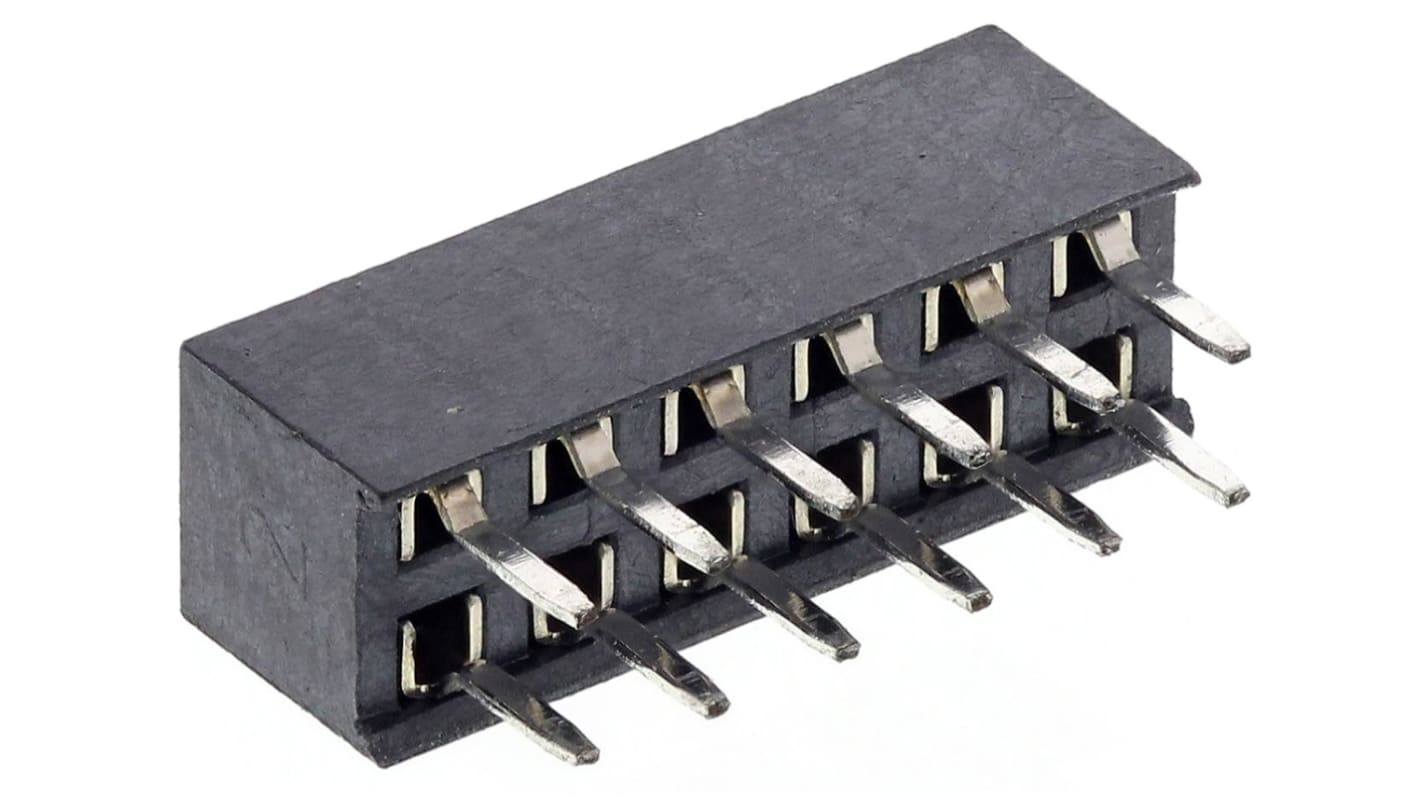 Gniazdo PCB 12 -pinowe 2 -rzędowe raster: 2mm Listwa z gniazdami Proste Przewlekany