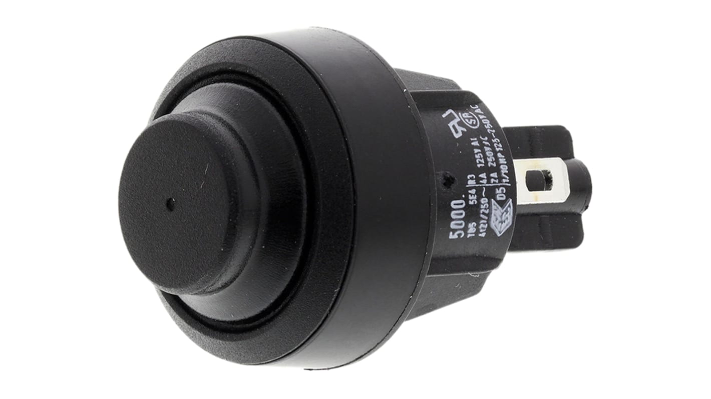 Marquardt Push Button Switch, Panel Mount, SPST, IP40, IP54