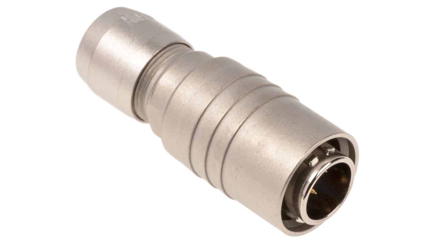 Hirose Circular Connector, 4 Contacts, Cable Mount, Miniature Connector, Plug, Male, HR10 Series