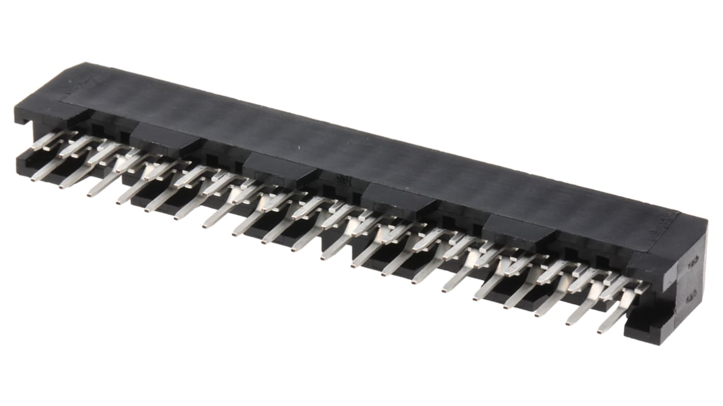 Presa PCB Hirose, 40 vie, 2 file, passo 2.54mm, Montaggio con foro passante
