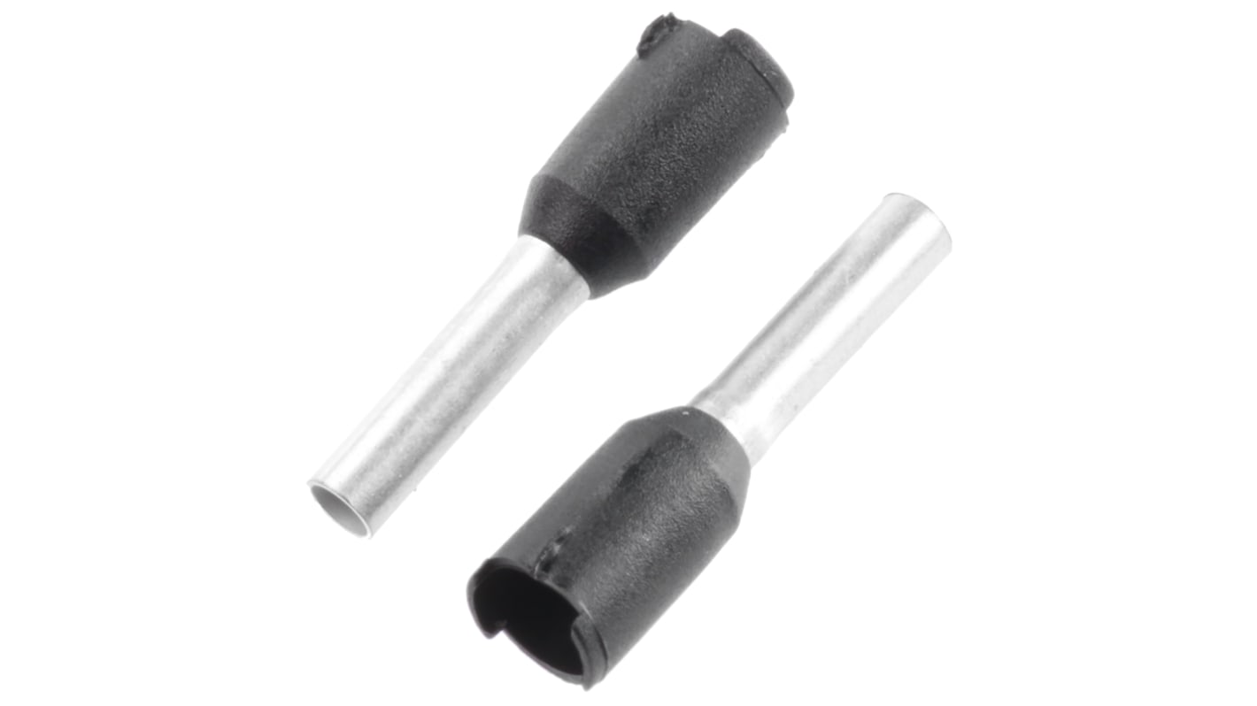 Boccola a crimpare Schneider Electric, Isolato, Nero, lunghezza pin 8mm, filo max 1.5mm², 16AWG