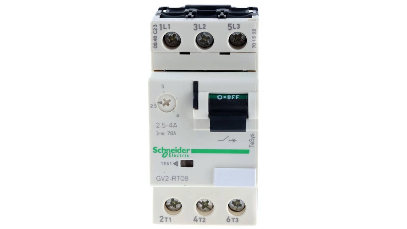 Interruttore automatico del motore Schneider Electric, 2,5 → 4 A TeSys