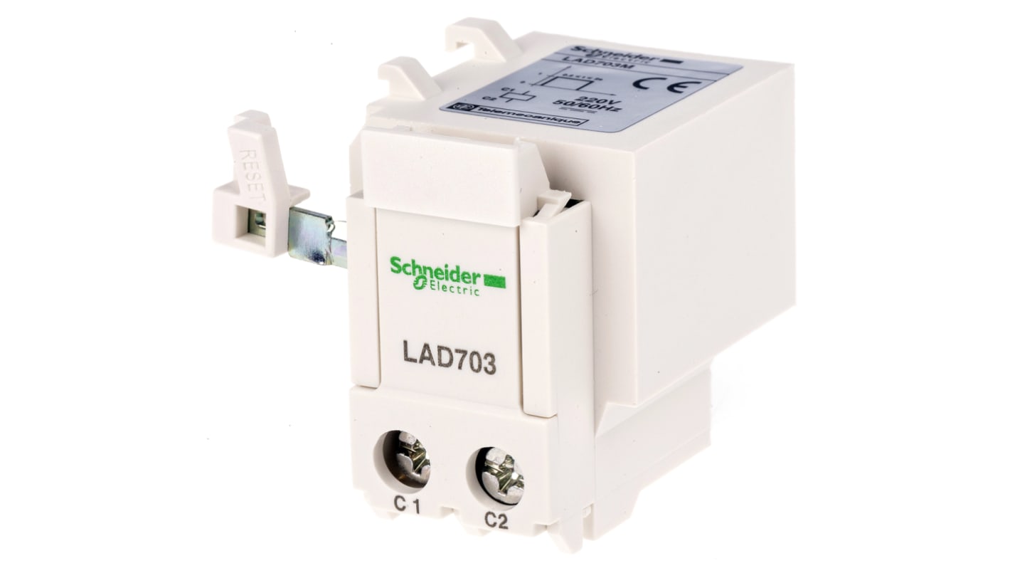 Schneider Electric TeSys D LAD Geräteschutzschalter Fernauslösungsgerät, für Serie Serie LR3D, Serie LRD, 220 V ac/dc,