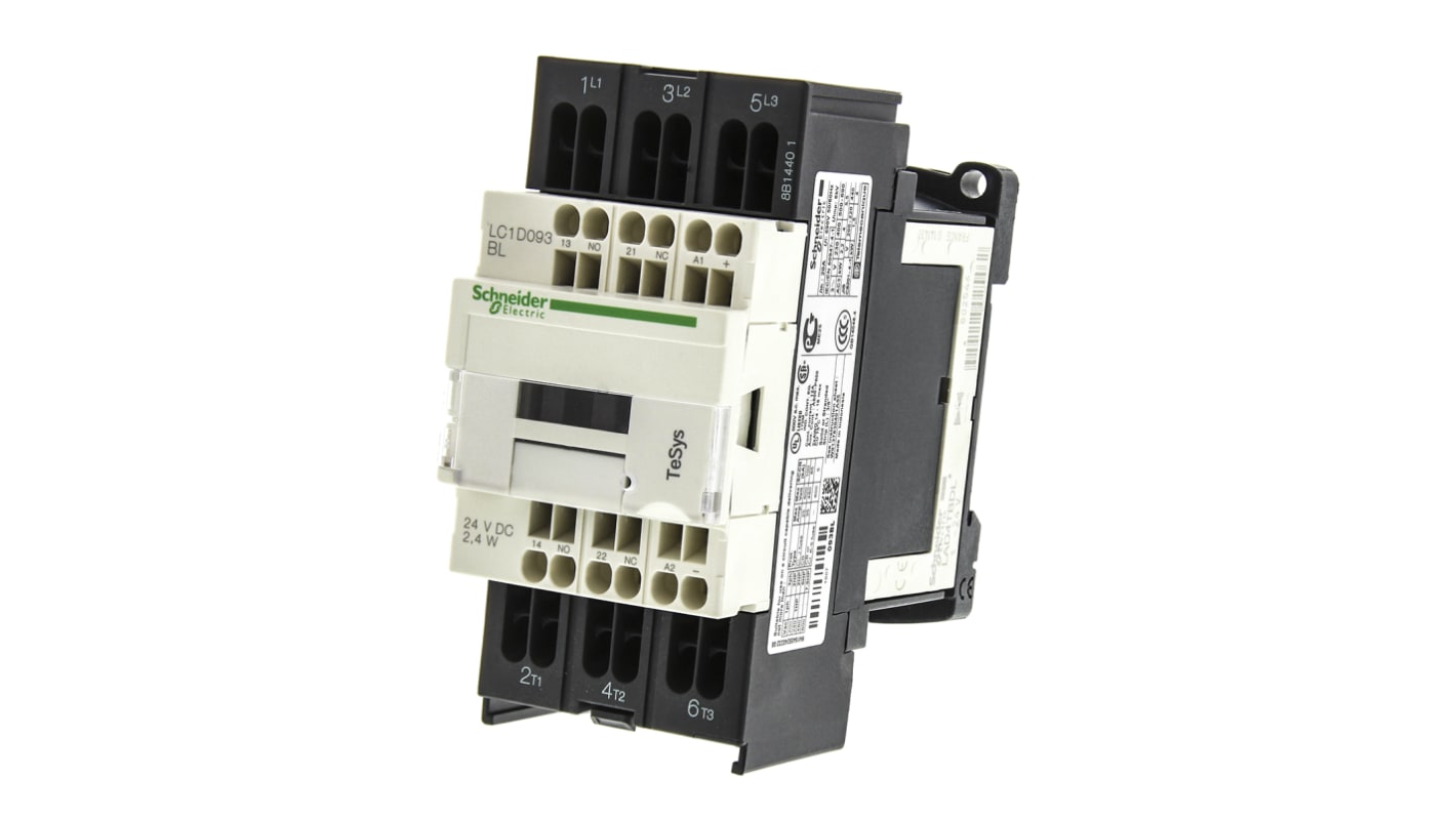 Schneider Electric TeSys D LC1D Leistungsschütz 24 V dc-Spule, 3 -polig , 690 V ac / 9 A 4 kW 3 Schließer