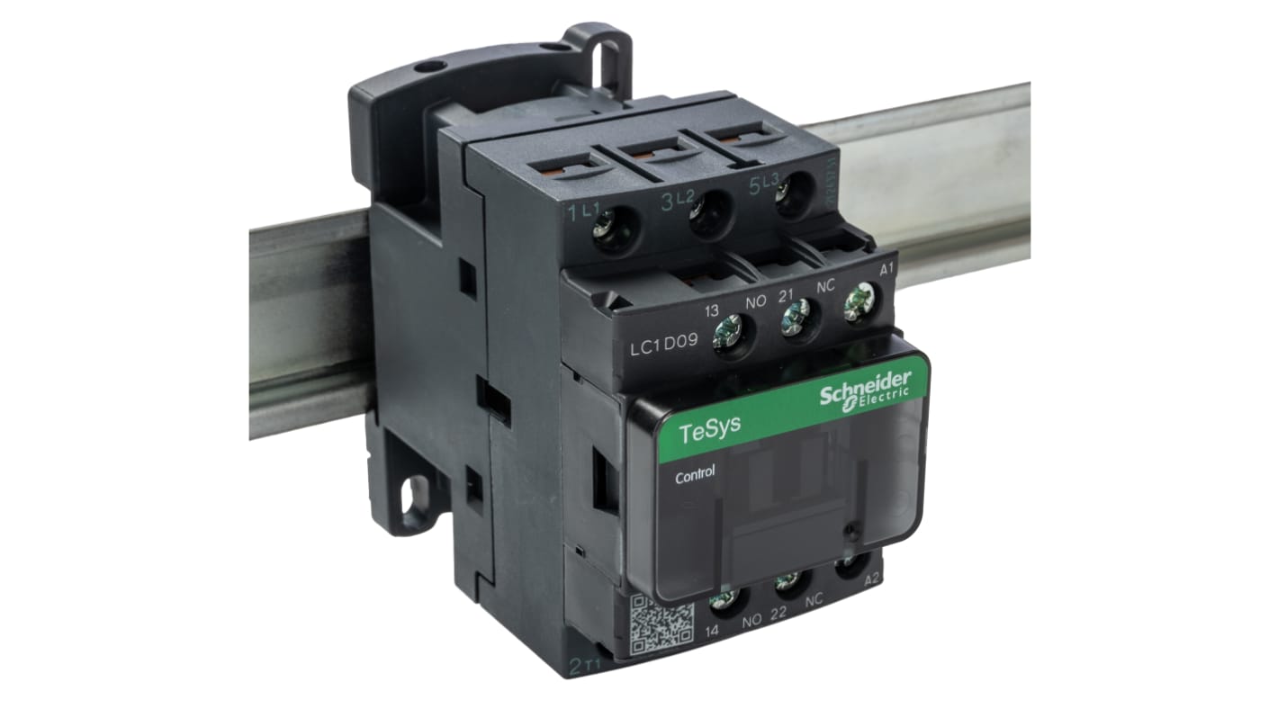 Schneider Electric TeSys D LC1D Contactor, 48 V ac Coil, 3-Pole, 9 A, 4 kW, 3NO, 690 V ac