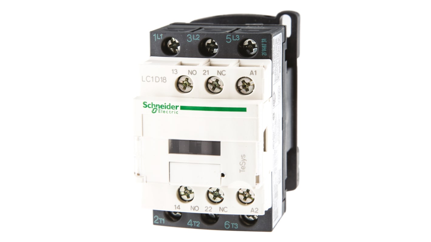 Contattore Schneider Electric, serie LC1D, 3 poli, 3 N/A, 32 A, 7,5 kW, bobina 115 V c.a.