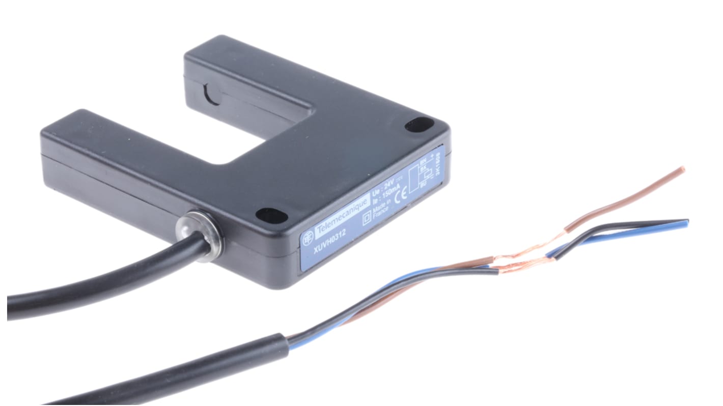 Telemecanique Sensors Through Beam Photoelectric Sensor, Fork Sensor, 30 mm Detection Range