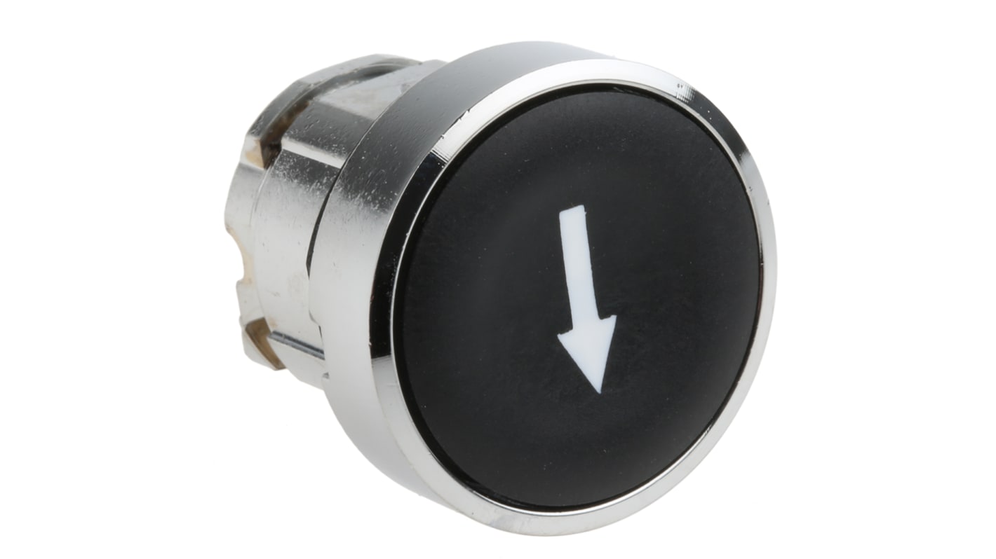 Schneider Electric Harmony XB4 Series Black Spring Return Push Button Head, 22mm Cutout, IP66, IP67, IP69K