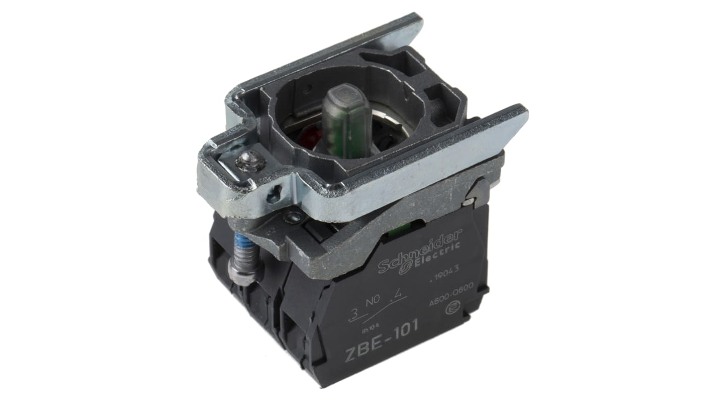 Schneider Electric Harmony XB4 Contact & Light Block - 1NO 1NC Blue, 24 V ac/dc