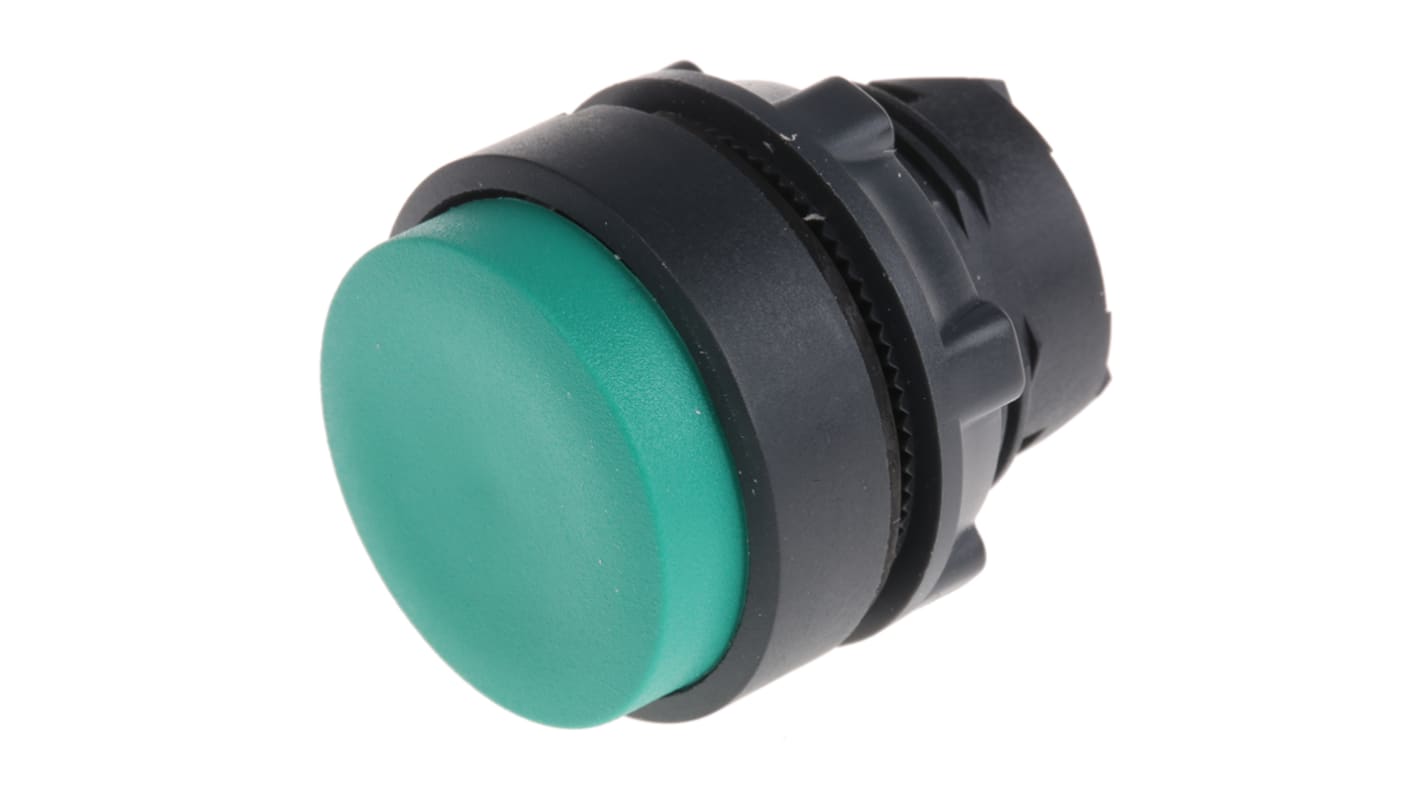 Schneider Electric Harmony XB5 Series Green Spring Return Push Button Head, 22mm Cutout, IP66, IP67, IP69K