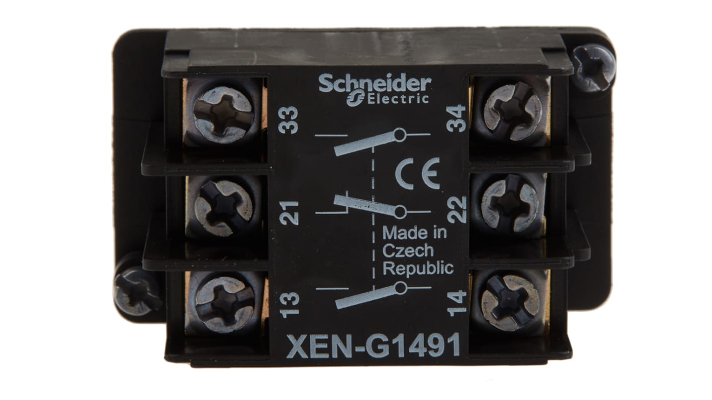 Schneider Electric 触点系统, 接触块, 2NO + 1NC触点, XAC, XACA, XACA9系列
