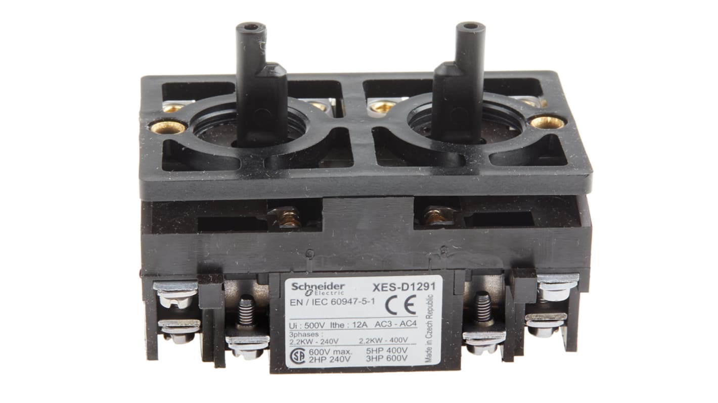 Schneider Electric XAC Series Contact Block for Use with XACB, 600V, 1 CO