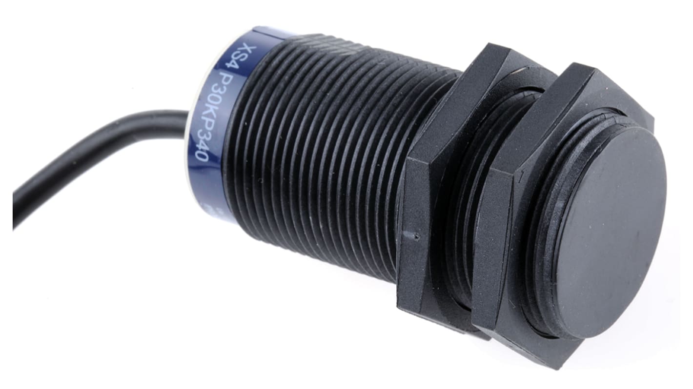 Telemecanique Sensors Inductive Threaded Barrel Proximity Sensor, M30, 15 mm Detection, PNP/NPN NO/NC, 10 → 36 V