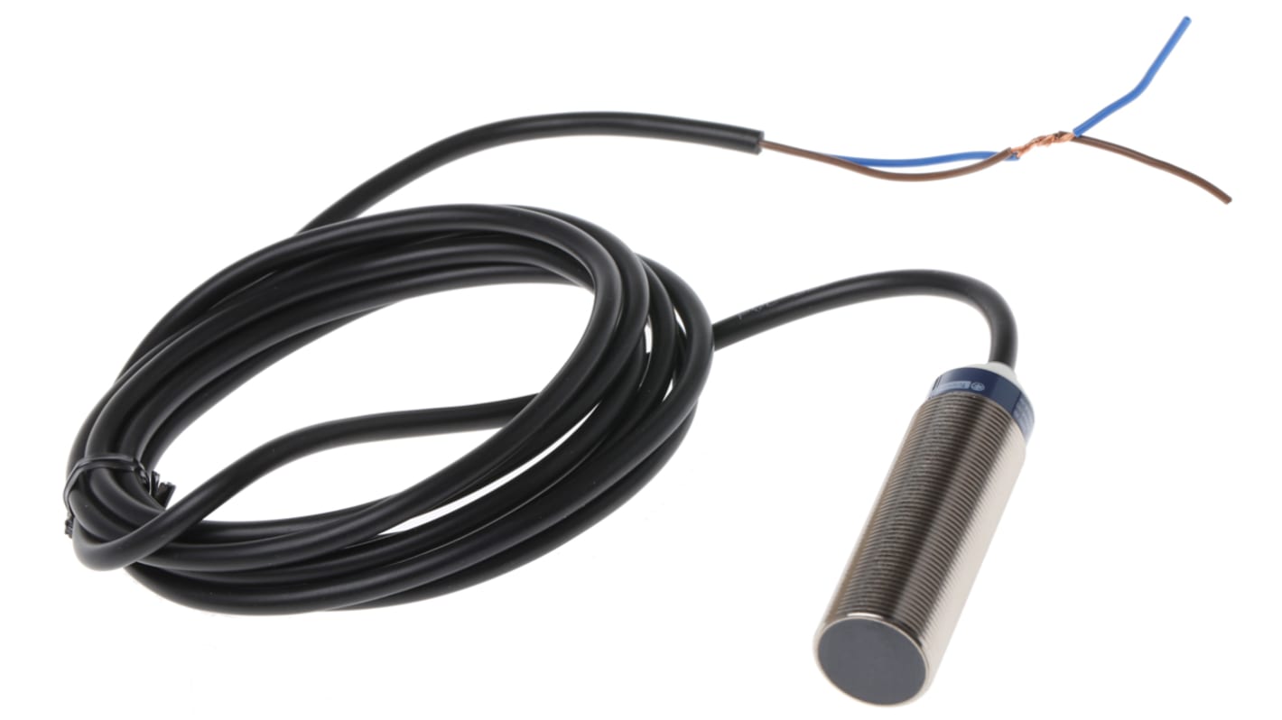 Telemecanique Sensors Inductive Barrel Proximity Sensor, M18, 8 mm Detection, 2-Wire NC, 20 → 264 V ac/dc