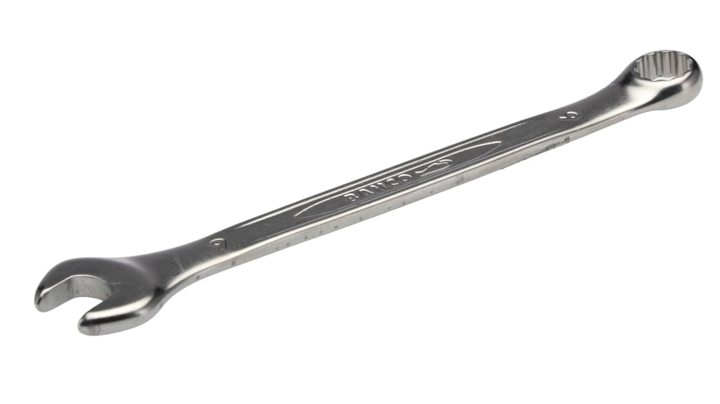 Bahco 111M Series Combination Spanner, 9mm, Metric, Double Ended, 136 mm Overall