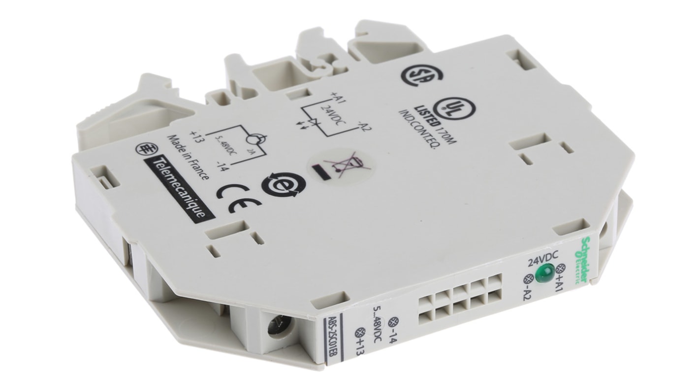 Schneider Electric Solid State Interface Relay, 28.8 V dc Control, 2 A Load, DIN Rail Mount