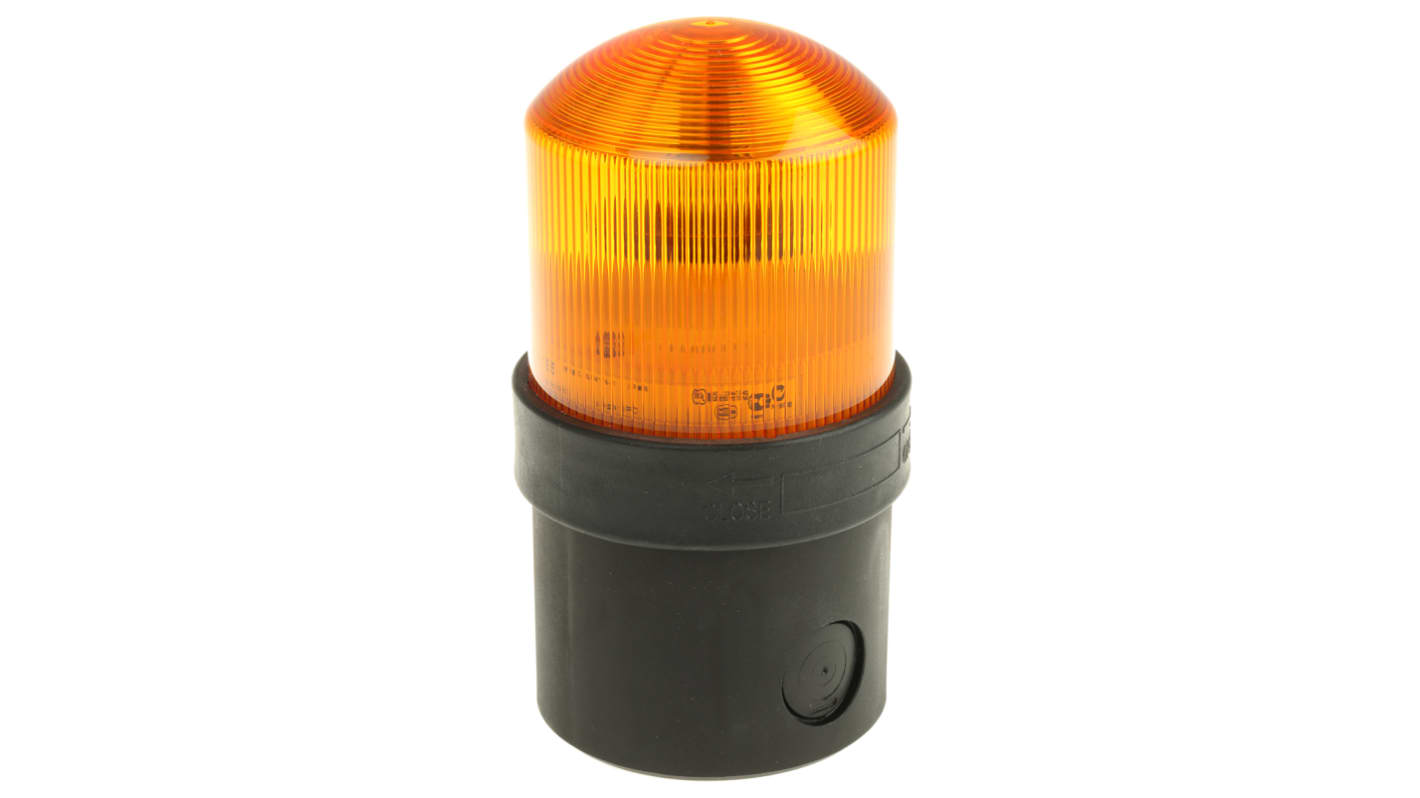 Schneider Electric 琥珀色闪光LED警示灯, 黑色外壳, 24 V 交流/直流, Φ70mm底座, 底座安装, IP65