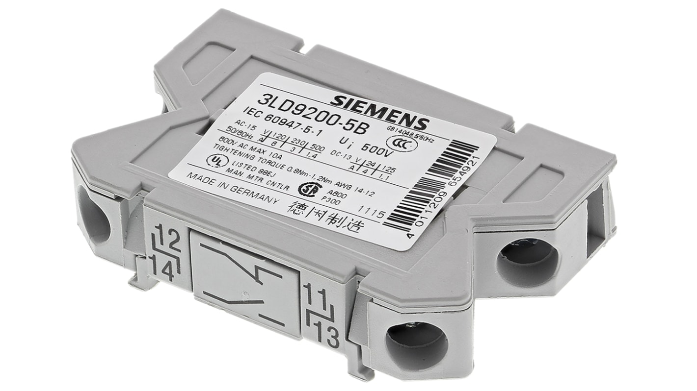 Siemens 隔离开关辅助触点, 辅助触点块, 适用于3LD2 Series