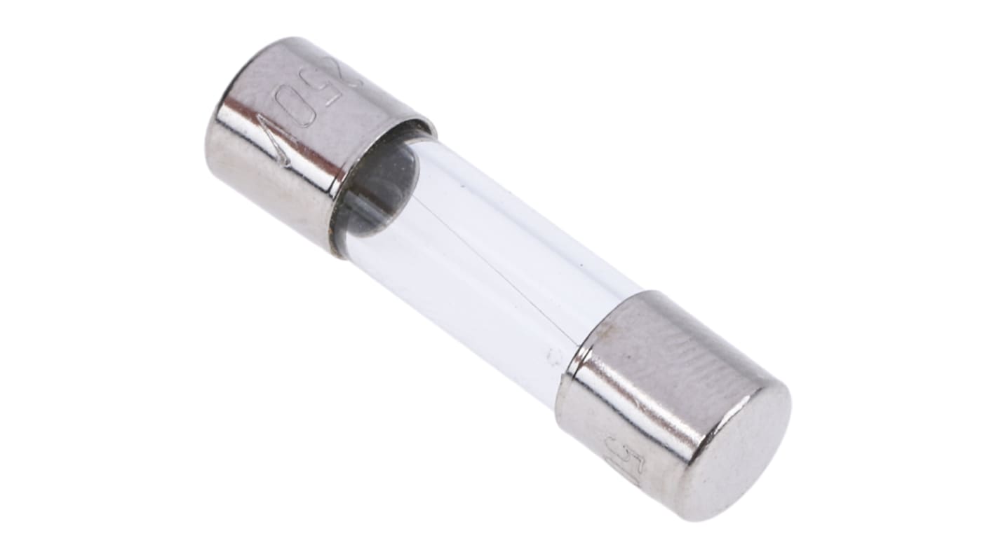RS PRO 100mA F Glass Cartridge Fuse, 5 x 20mm