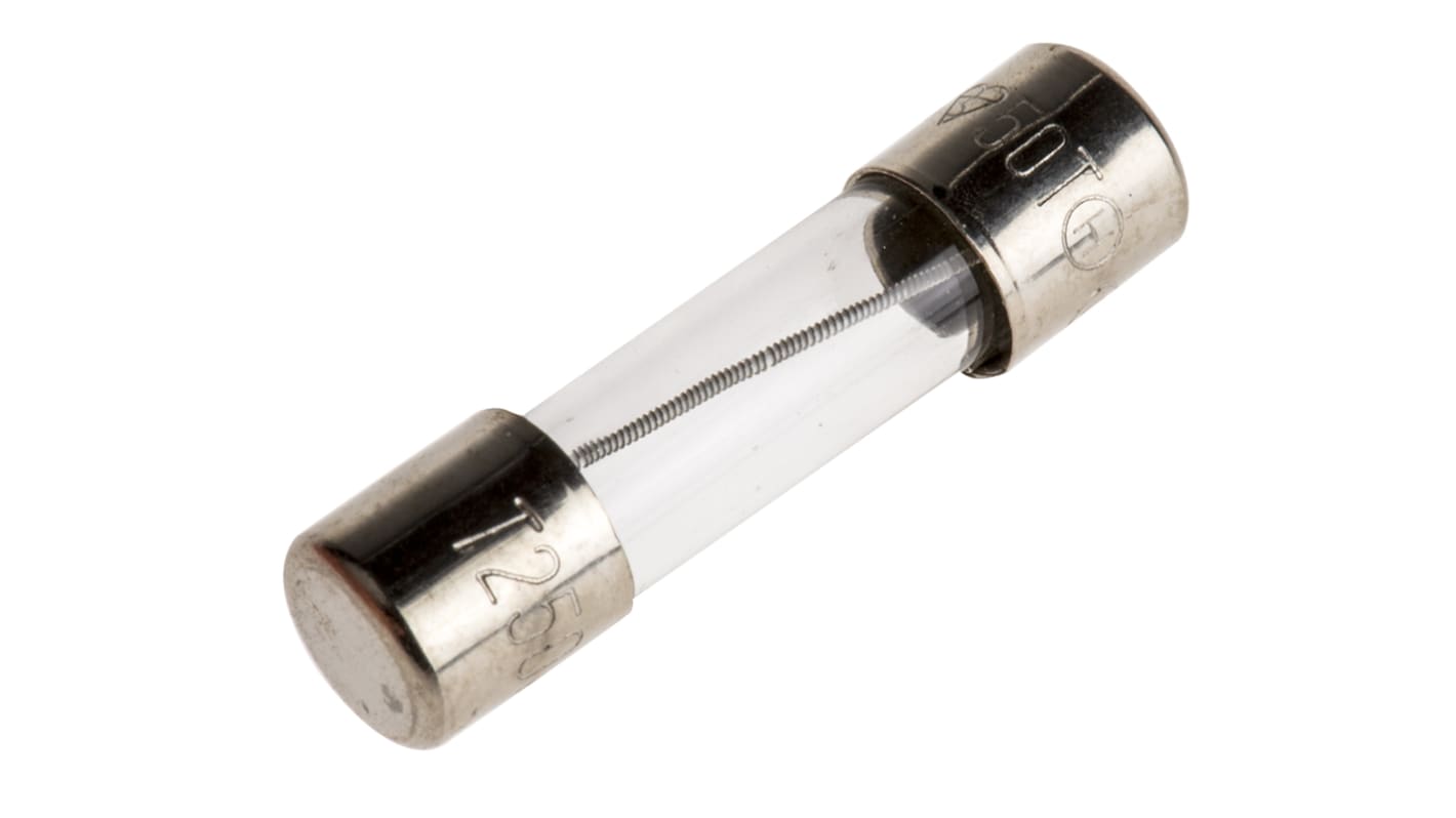 RS PRO 250mA Finsikring, Reaktionshastighed: T, 250V ac, 5 x 20mm