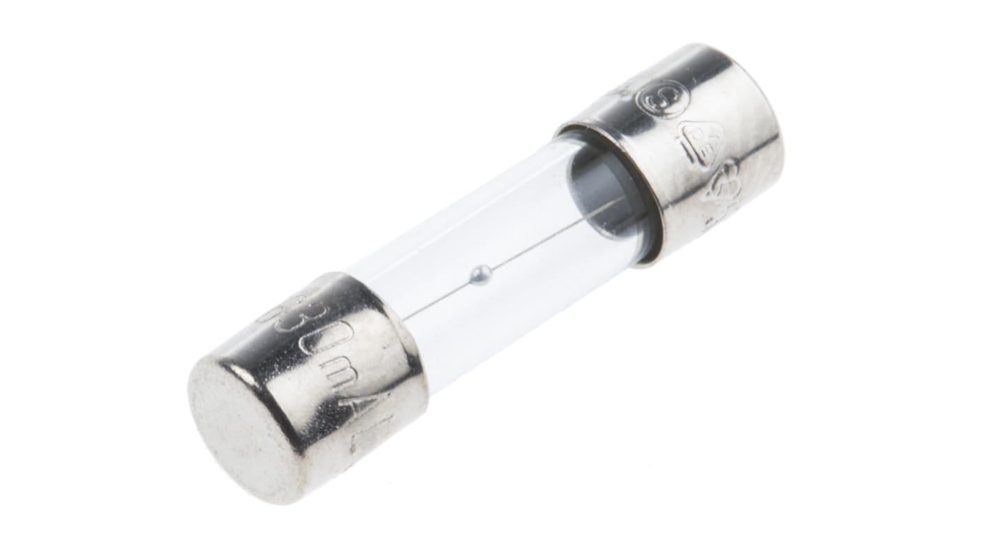 RS PRO 630mA Finsikring, Reaktionshastighed: T, 250V ac, 5 x 20mm