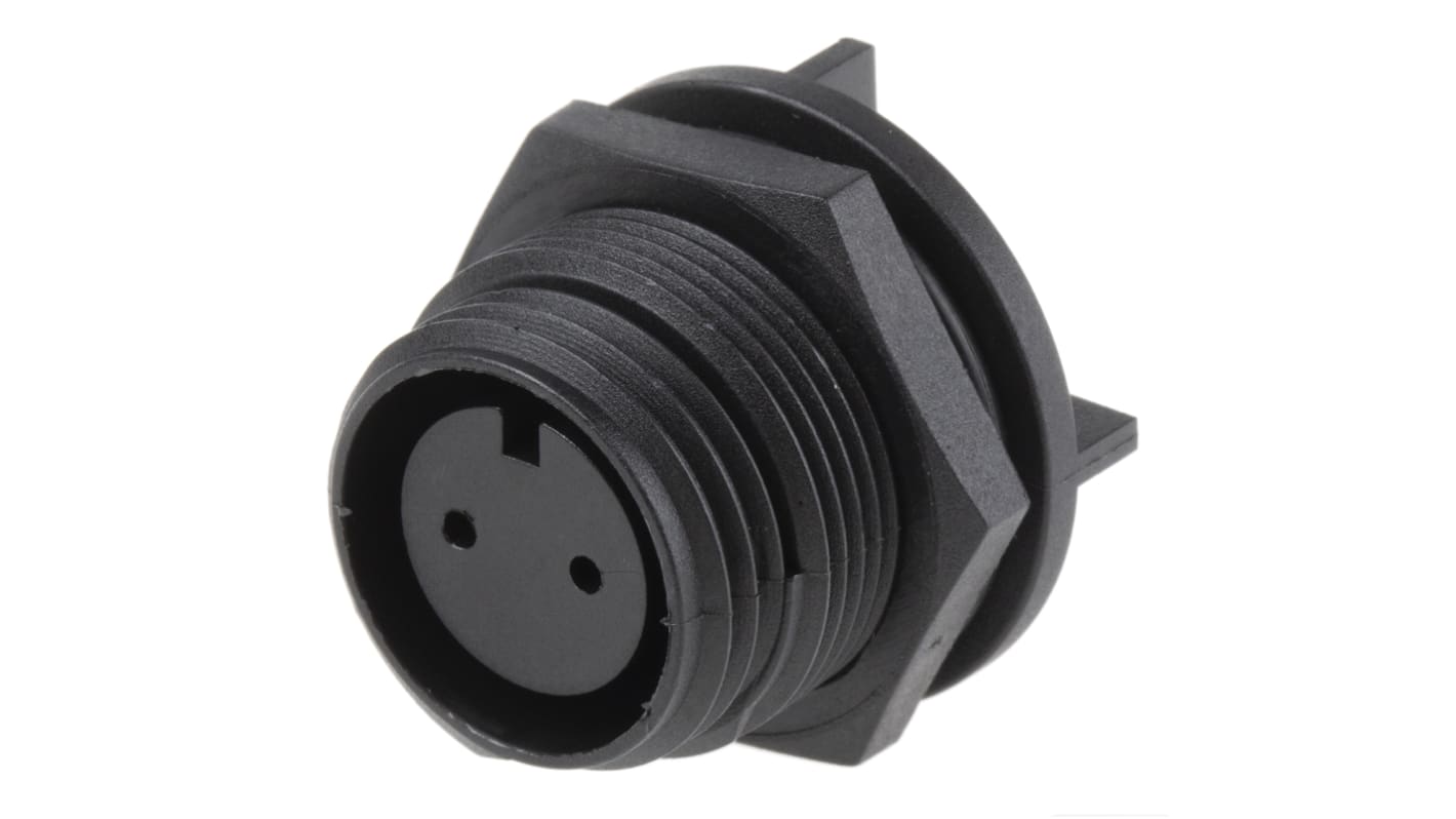 Bulgin Circular Connector, 2 Contacts, PCB Mount, Miniature Connector, Socket, Female, IP68, Buccaneer 400 Series