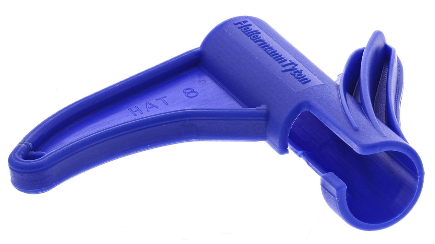 Gaine de câble spiralée HellermannTyton → 8mm Bleu, Ø int 8mm en Polyamide 6.6 (PA66)