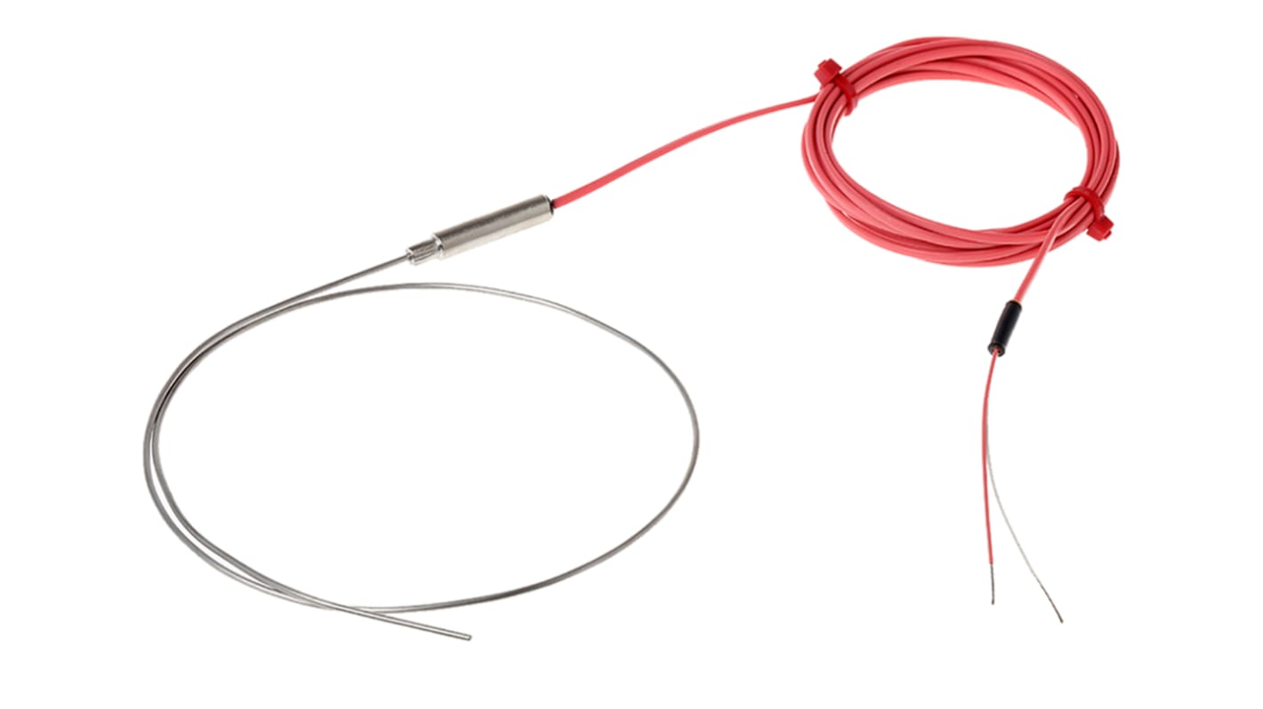 RS PRO Type N Mineral Insulated Thermocouple 500mm Length, 1.5mm Diameter → +1250°C