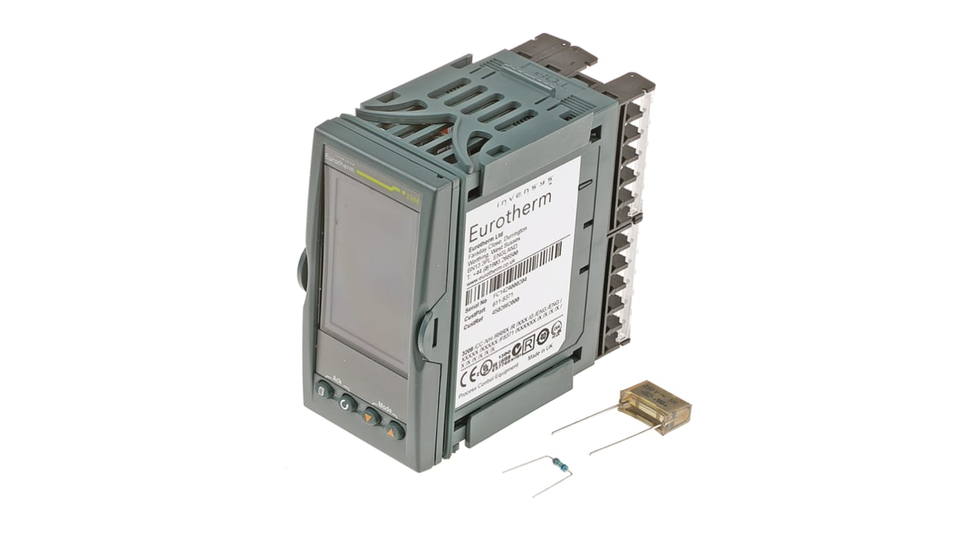 Rs-Online Termoregolatori PID Eurotherm 3208 85 → 264 V c.a. 96 x 48 (1/8 DIN)mm 4 uscite Relè di commutazione Relè