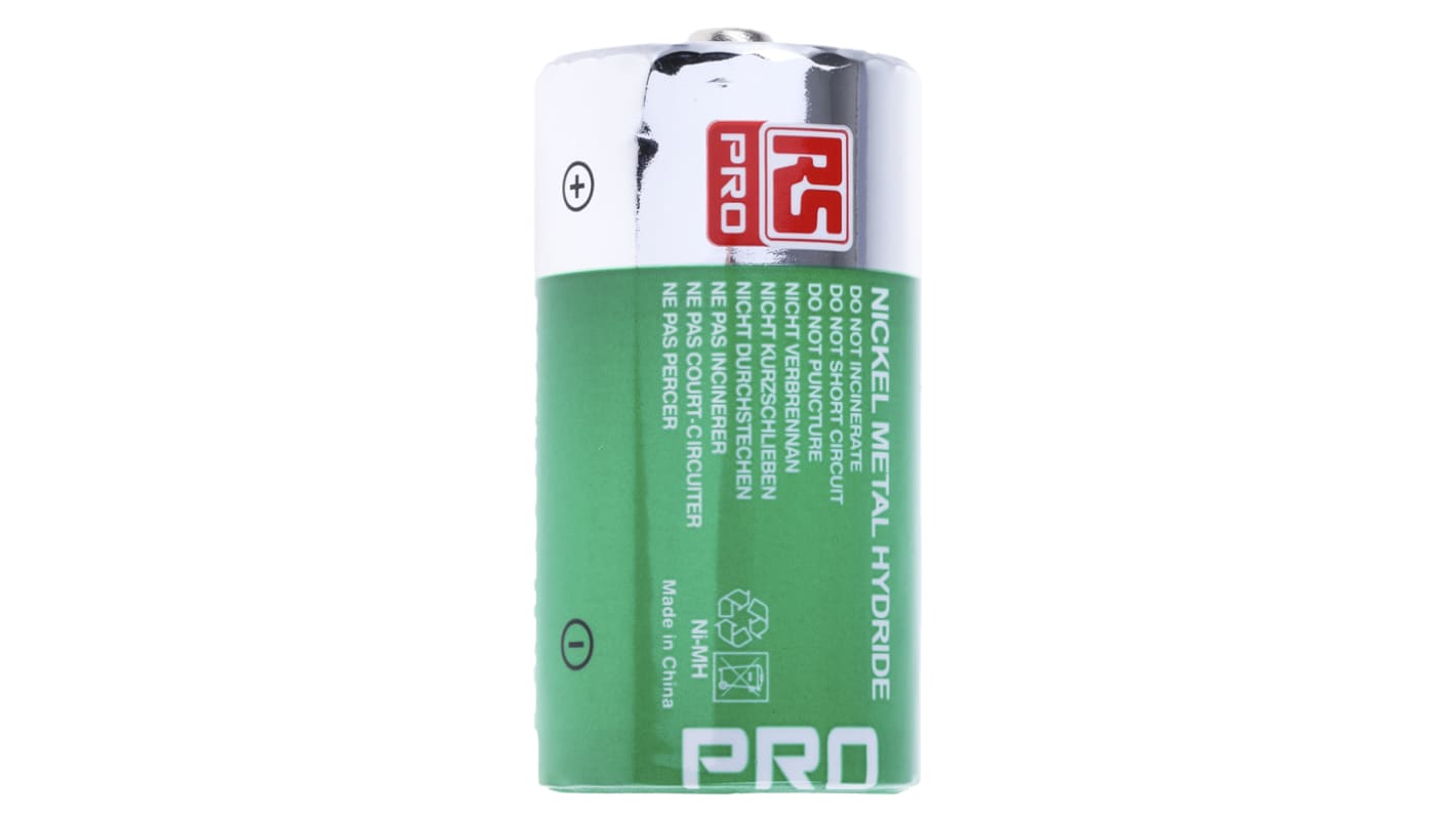 RS PRO RS PRO NiMH Rechargeable C Batteries, 3Ah