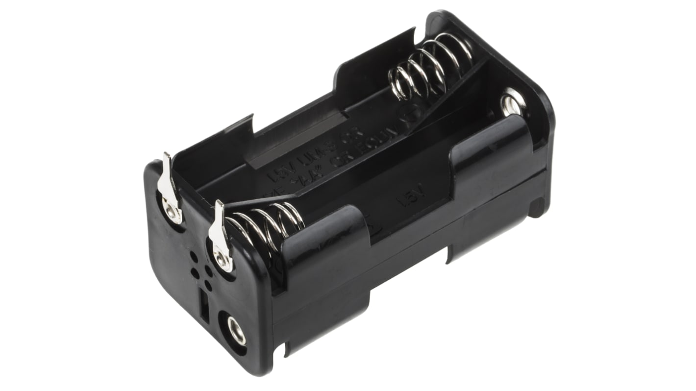 RS PRO AA Battery Holder, Coil Spring Contact