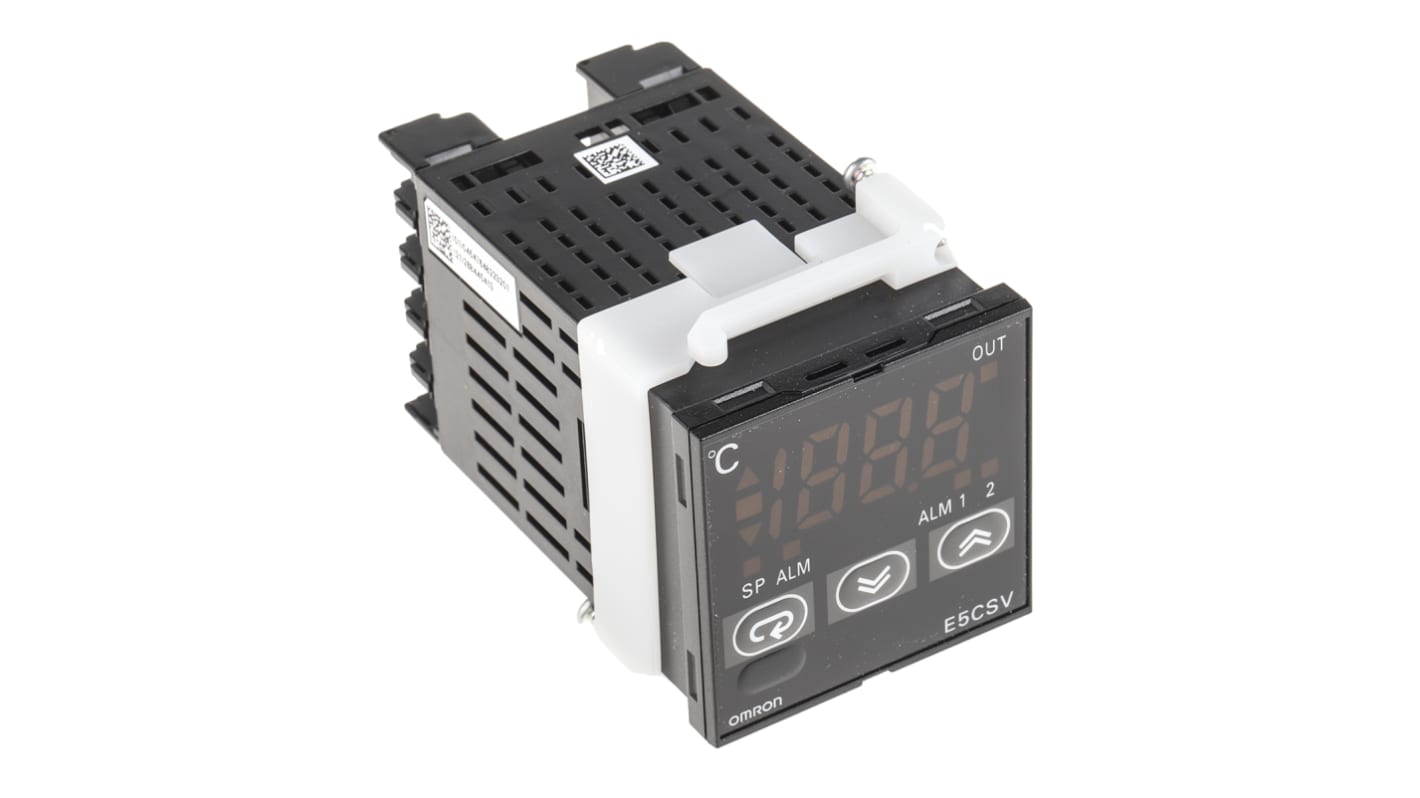 Omron E5CSV Panel Mount PID Temperature Controller, 48 x 48mm 1 Input, 1 Output SSR, Solid State Relay, Logic, 100 →