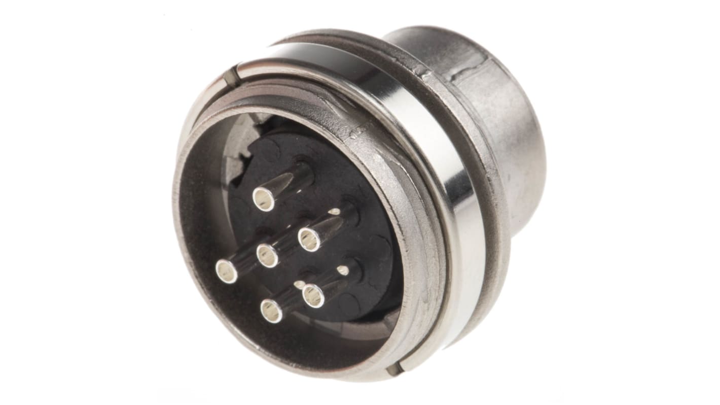 Amphenol Industrial, Signalmate C091 6 Pole M16 Din Plug, 5.0A, 300 V IP40, Screw On, Panel Mount