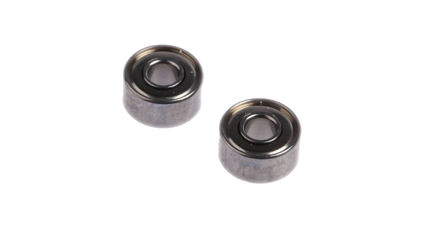 NMB DDR-830ZZRA1P25LY121 Double Row Deep Groove Ball Bearing- Both Sides Shielded 3mm I.D, 8mm O.D