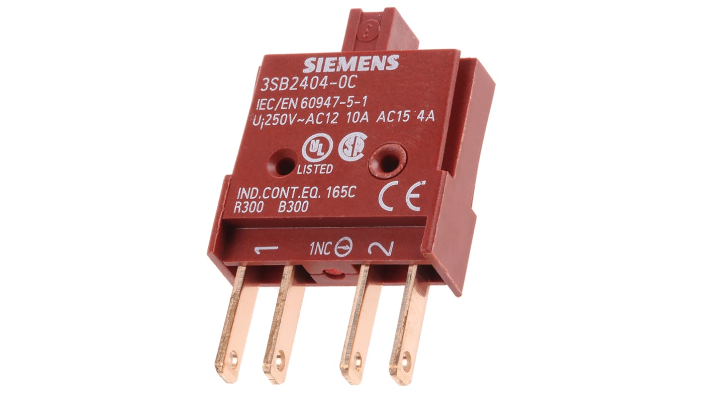 シーメンス コンタクトブロック 1 NC 5 → 230V タブターミナル 3SB2404-0C